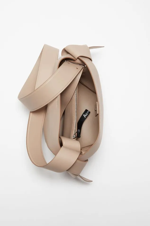 Acne Studios Musubi Mini Shoulder Bag Taupe Beige Men Bags