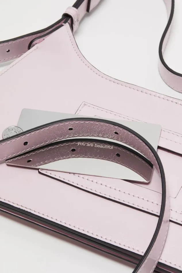 Acne Studios Platt Mini Shoulder Bag Baby Pink Women Bags Acne Studios Platt Mini Shoulder Bag Baby Pink Women Bags