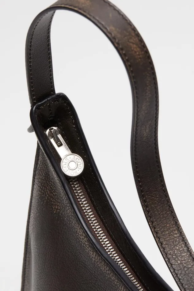 Acne Studios Platt Shoulder Bag Dark Brownbeige Men Bags