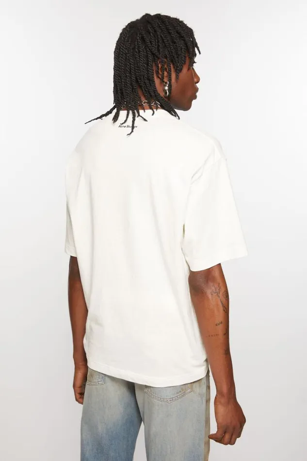 Acne Studios Printed Tshirt Optic White Women Tshirts