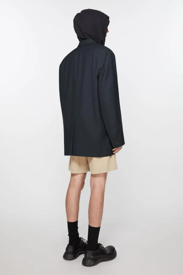 Acne Studios Relaxed Fit Suit Jacket Dark Navy Men Suit Jackets Acne Studios Relaxed Fit Suit Jacket Dark Navy Men Suit Jackets
