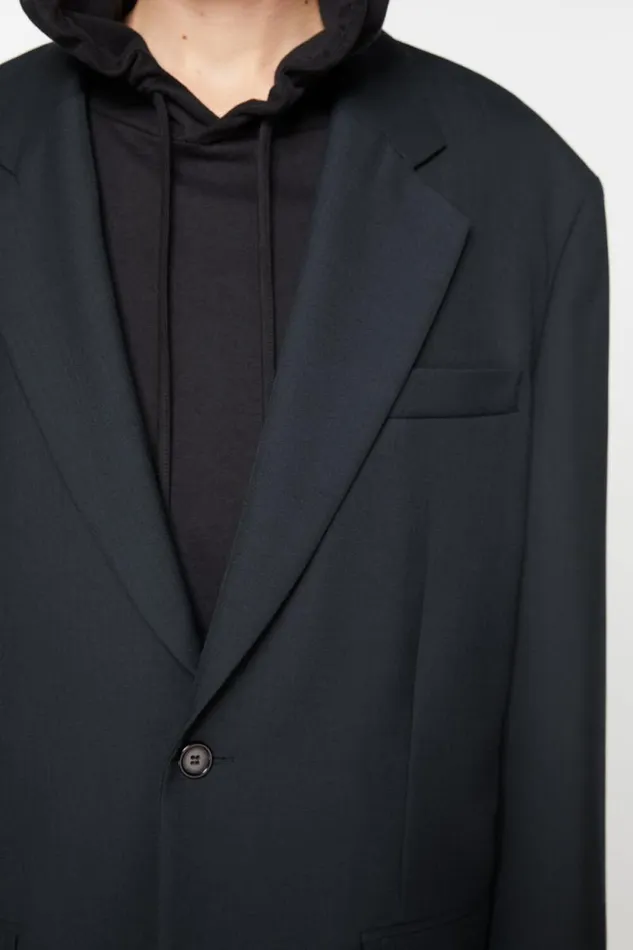 Acne Studios Relaxed Fit Suit Jacket Dark Navy Men Suit Jackets Acne Studios Relaxed Fit Suit Jacket Dark Navy Men Suit Jackets