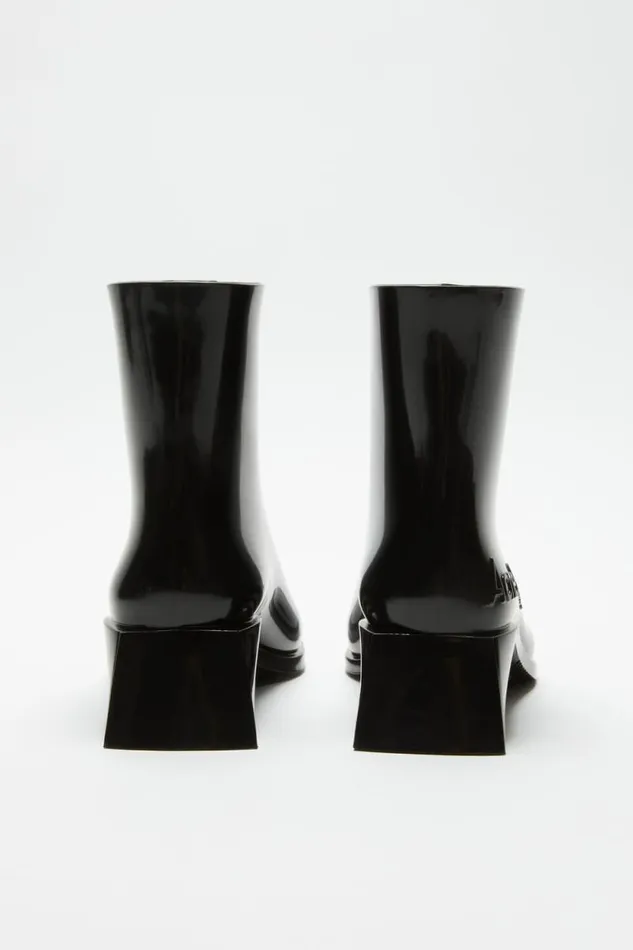 Acne Studios Rubber Ankle Boots Black Women Shoes Acne Studios Rubber Ankle Boots Black Women Shoes
