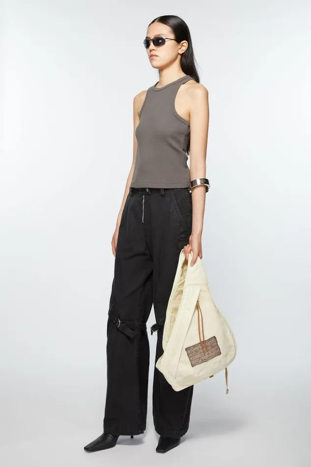 Acne Studios Sling Backpack Cream Beigebeige Women Bags Acne Studios Sling Backpack Cream Beigebeige Women Bags