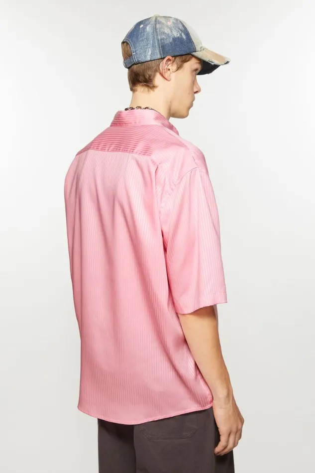 Acne Studios Stripe Buttonup Shirt Blush Pink Men Shirts Acne Studios Stripe Buttonup Shirt Blush Pink Men Shirts