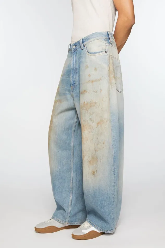 Acne Studios Super Baggy Fit Jeans 8211 2023 Mid Blue Women Jeans Acne Studios Super Baggy Fit Jeans 8211 2023 Mid Blue Women Jeans