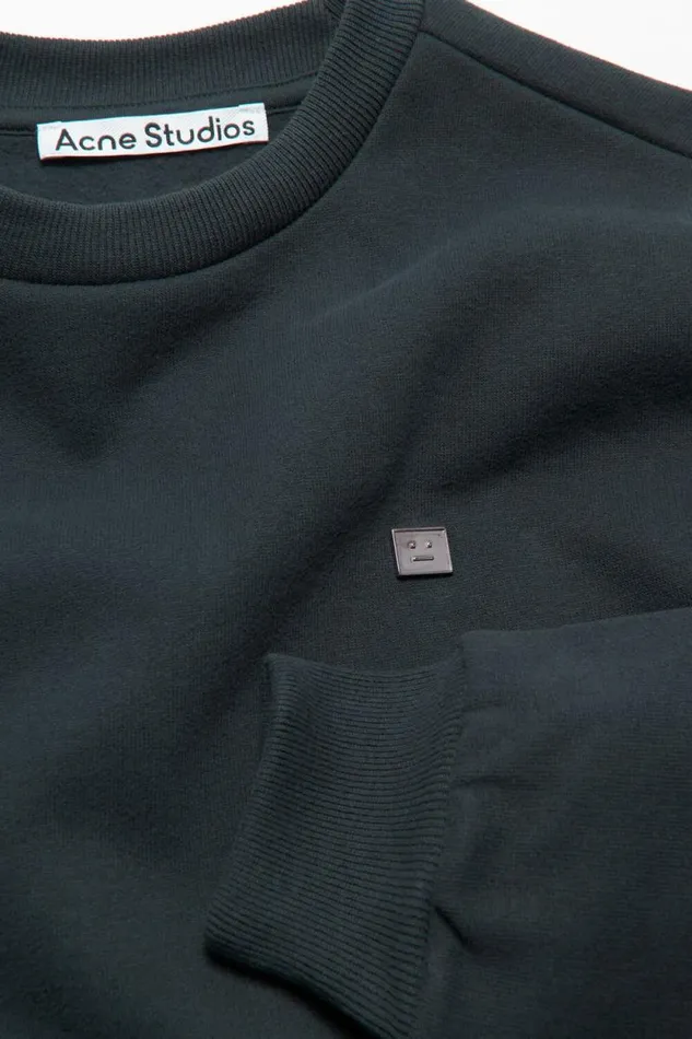Acne Studios Sweater Face Logo 8211 Regular Fit Dark Grey Men Sweatshirts Acne Studios Sweater Face Logo 8211 Regular Fit Dark Grey Men Sweatshirts