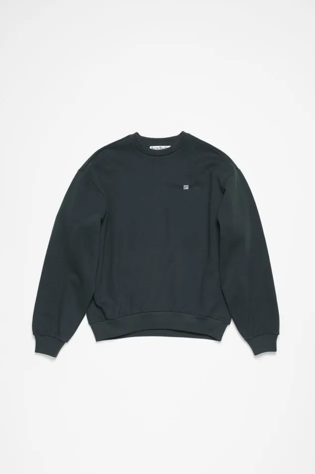 Acne Studios Sweater Face Logo 8211 Regular Fit Dark Grey Men Sweatshirts Acne Studios Sweater Face Logo 8211 Regular Fit Dark Grey Men Sweatshirts