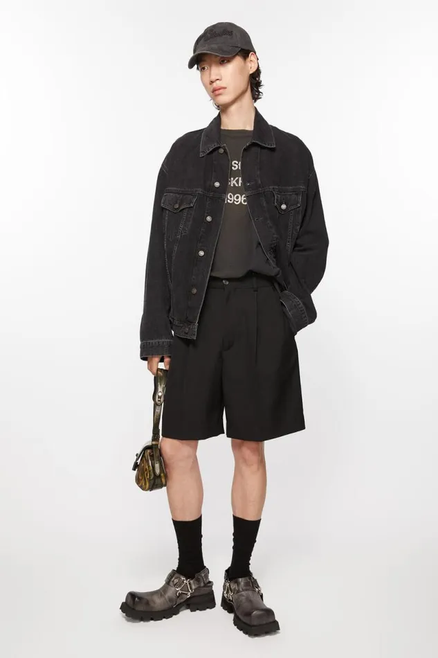 Acne Studios Tailored Shorts Black Men Shorts Acne Studios Tailored Shorts Black Men Shorts