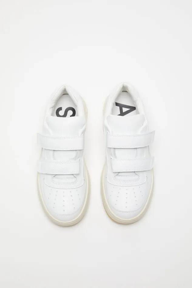 Acne Studios Velcro Strap Sneakers Optic Whiteecru Women Face Collection Acne Studios Velcro Strap Sneakers Optic Whiteecru Women Face Collection