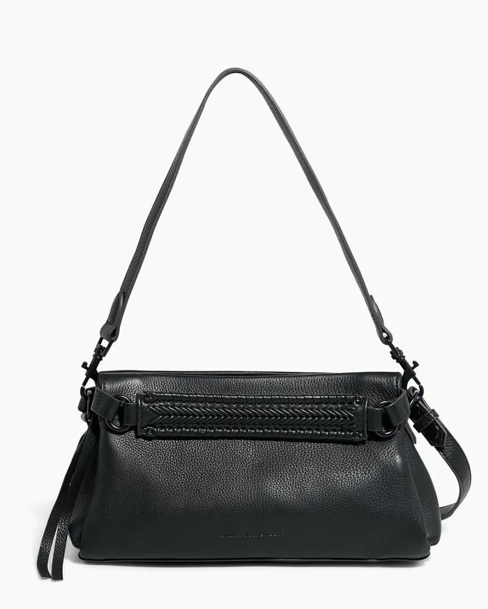 Aimee Kestenberg Clutches Women All For Love Convertible Crossbody Clutch Black With Shiny Black
