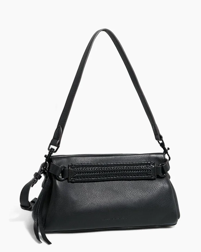 Aimee Kestenberg Clutches Women All For Love Convertible Crossbody Clutch Black With Shiny Black