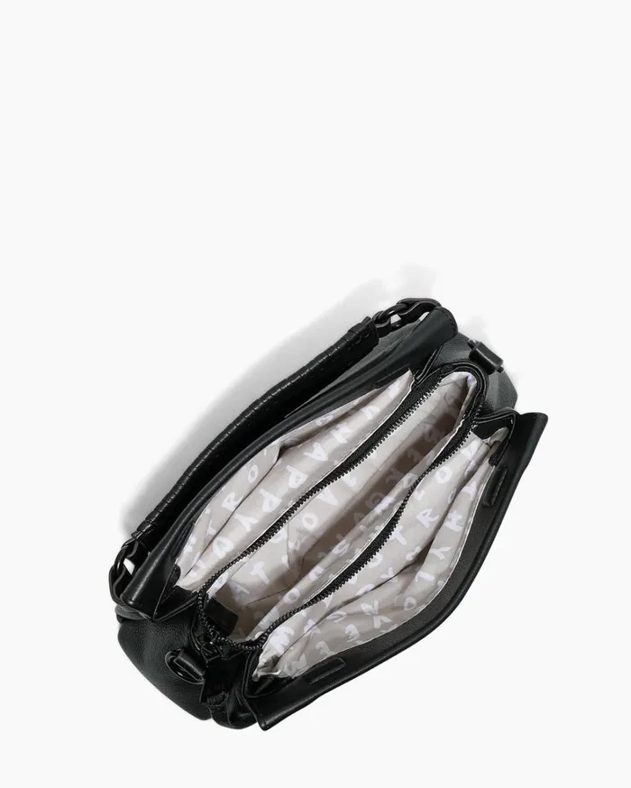 Aimee Kestenberg Clutches Women All For Love Convertible Crossbody Clutch Black With Shiny Black