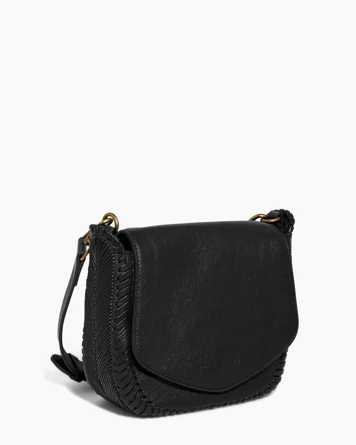 Aimee Kestenberg Crossbody Bags Women All For Love Saddle Crossbody Black With 14k Yellow Gold
