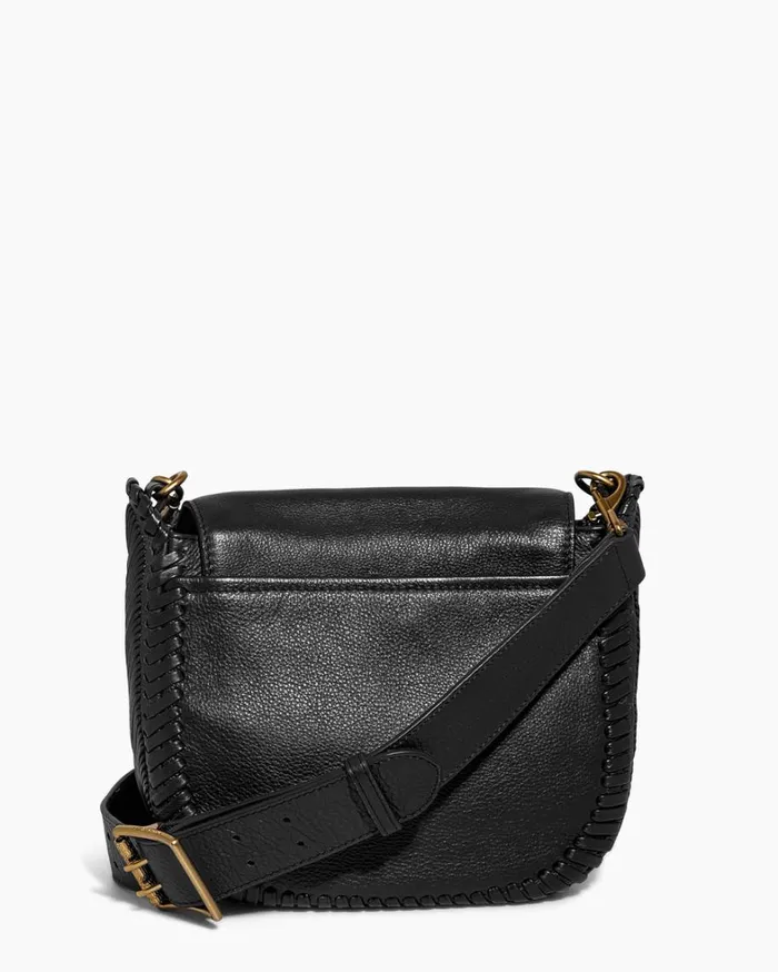 Aimee Kestenberg Crossbody Bags Women All For Love Saddle Crossbody Black With 14k Yellow Gold