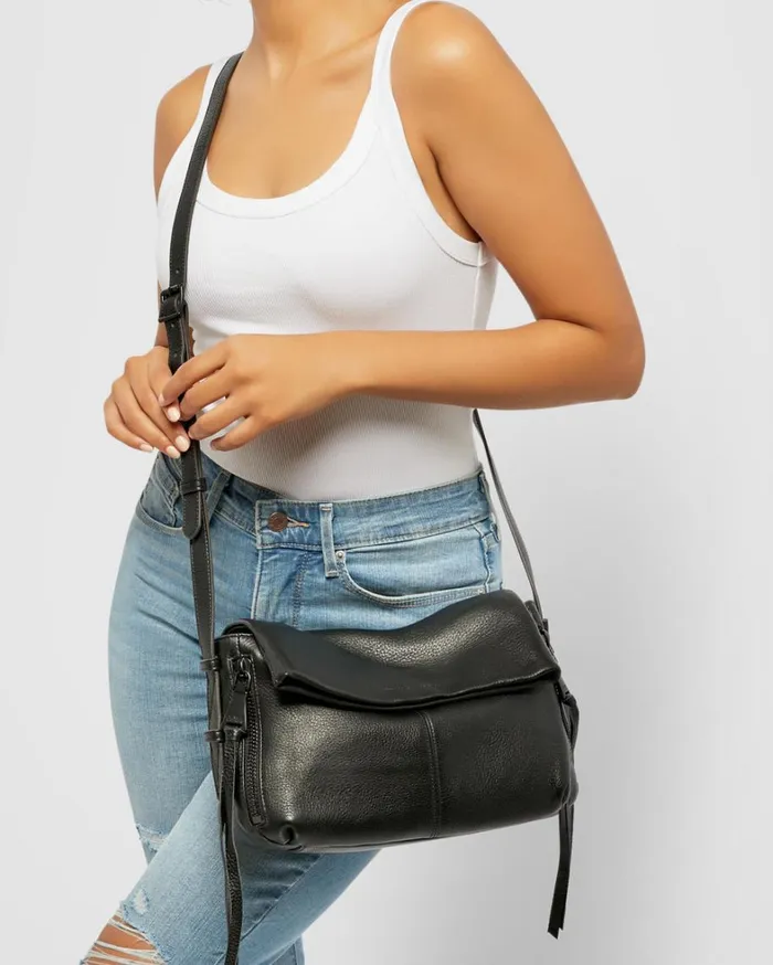 Aimee Kestenberg Crossbody Bags Women Bali Crossbody Black With Shiny Black