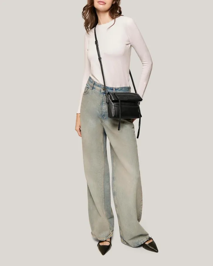 Aimee Kestenberg Crossbody Bags Women Crosstown Double Entry Crossbody Black