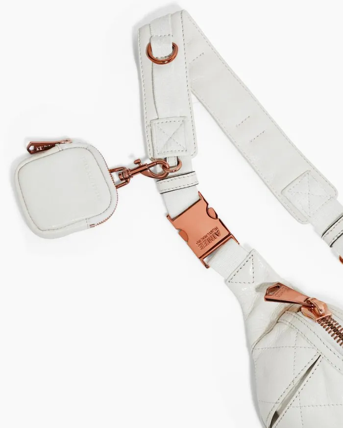 Aimee Kestenberg Crossbody Bags Women Outta Here Sling Bag With Pods Vanilla Ice With Chocolate Rose Gold