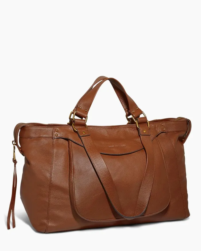 Aimee Kestenberg Tote Bags Women Bleecker XL Tote Chestnut With 14k Yellow Gold
