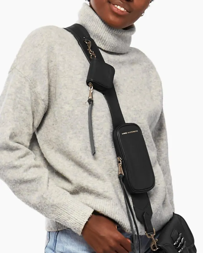 Aimee Kestenberg Travel Women Cargo Strap Black With Gold