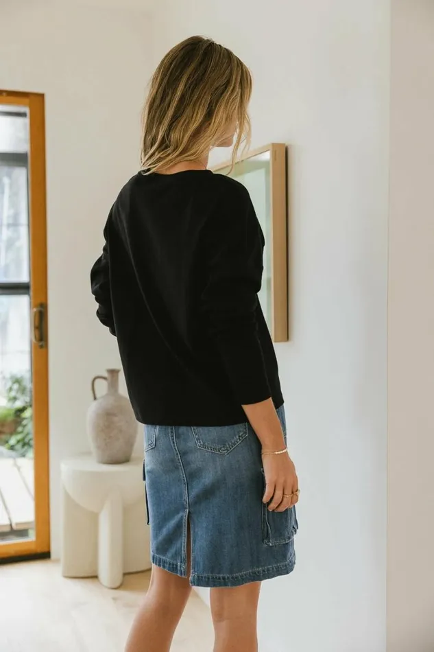 Alana Top In Black Black Women Bohme Tops