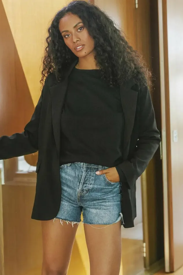 Alana Top In Black Black Women Bohme Tops