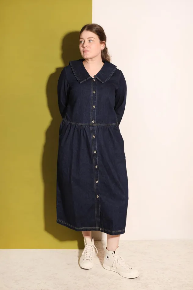 Albie Dress Indigo Womens LF Markey Dresses
