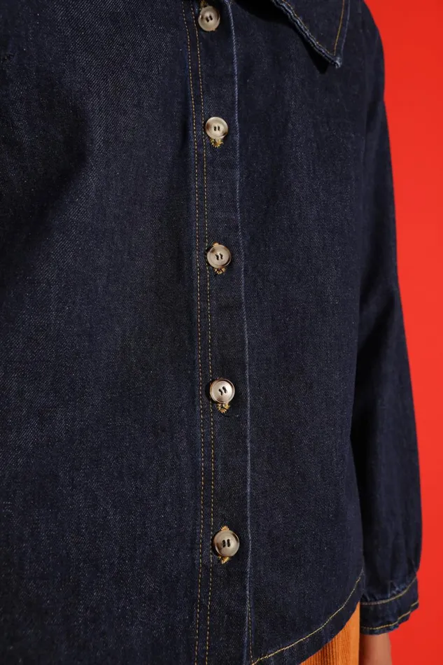 Albie Shirt Indigo Womens LF Markey Tops