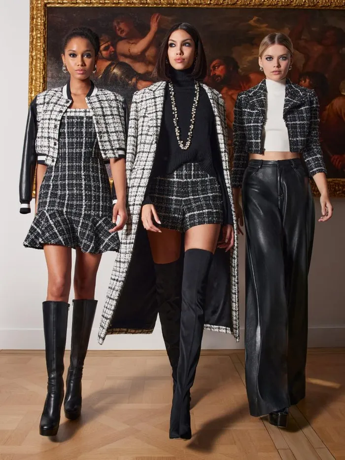 Alice Olivia Blackoff White Women Matching Sets
