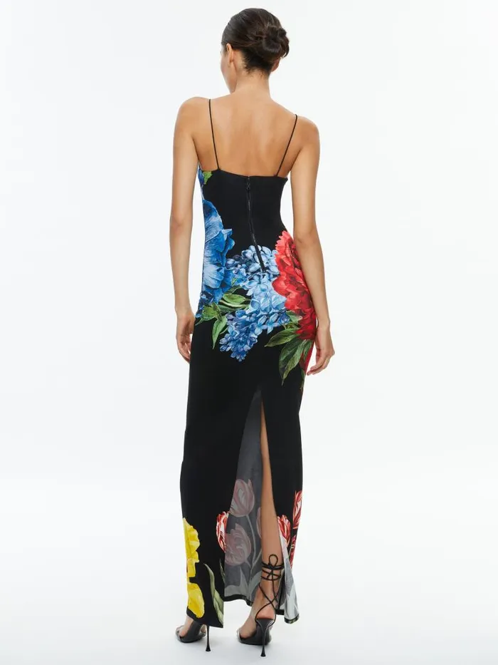 Alice Olivia FIFI MAXI DRESS Le Parisien Black Women Dresses