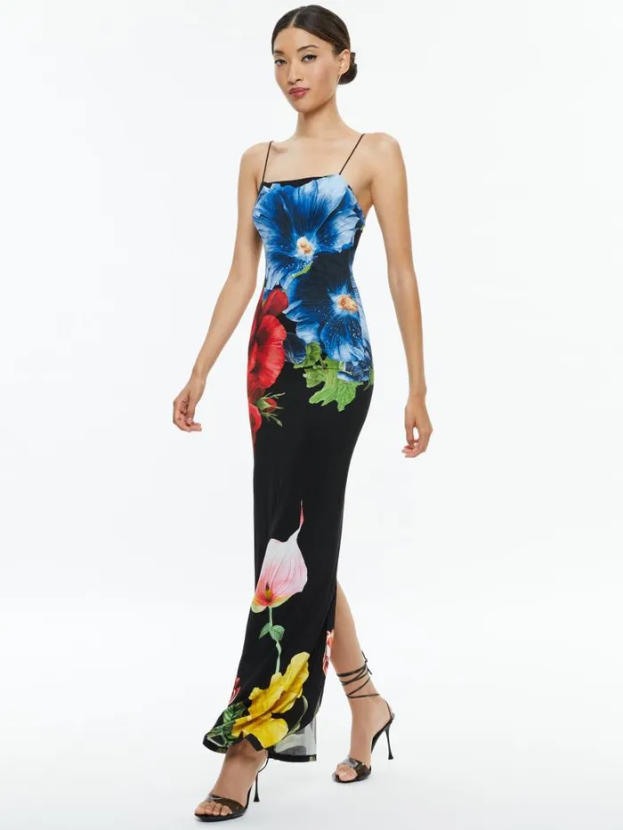 Alice Olivia FIFI MAXI DRESS Le Parisien Black Women Dresses