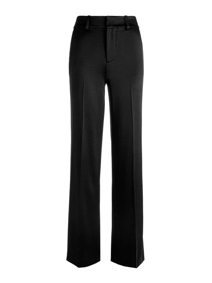 Alice Olivia KEATON HIGH RISE STRAIGHT TROUSER Black Women Pants