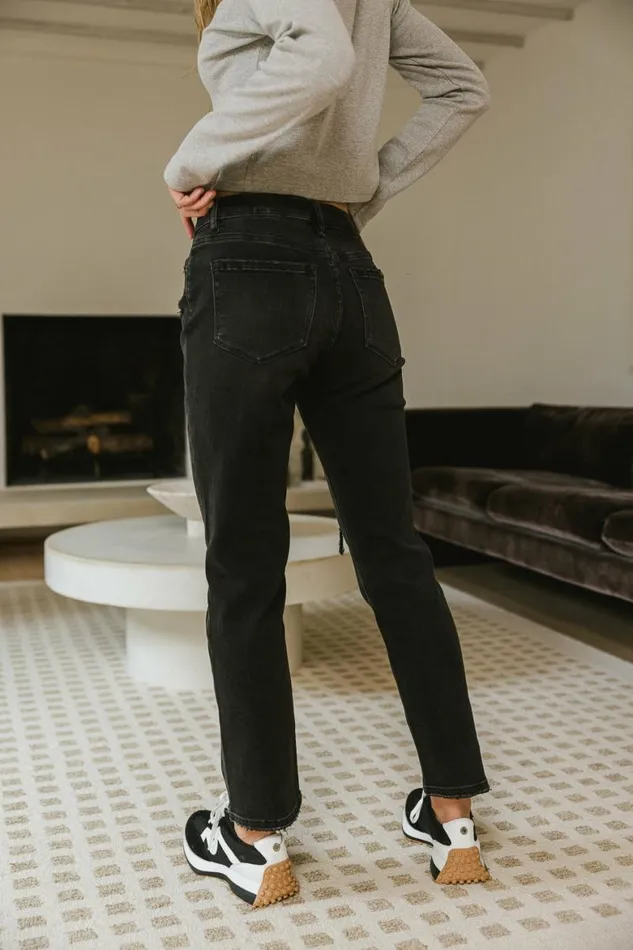 Alisa Distressed Jeans Black Women Bohme Denim