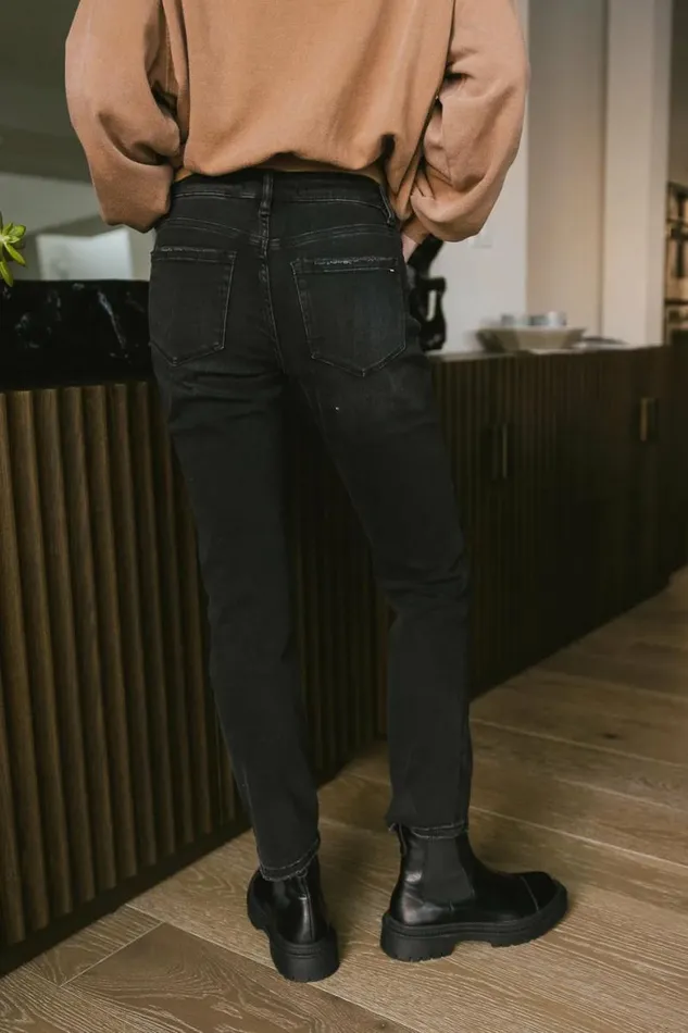Alisa Distressed Jeans Black Women Bohme Denim