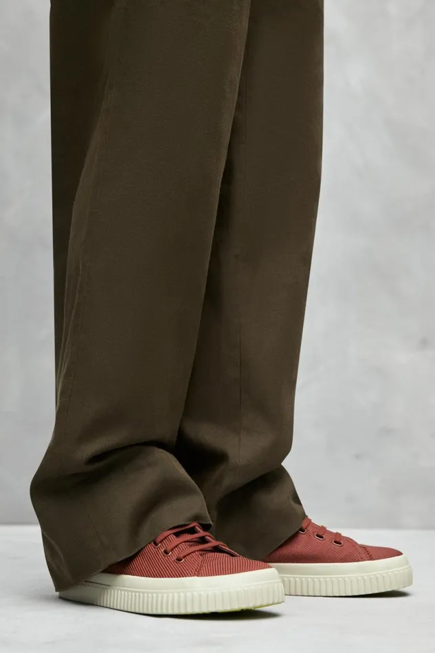 Ankle Boots Men Camper Peu Roda Red Recycled Cotton Sneakers