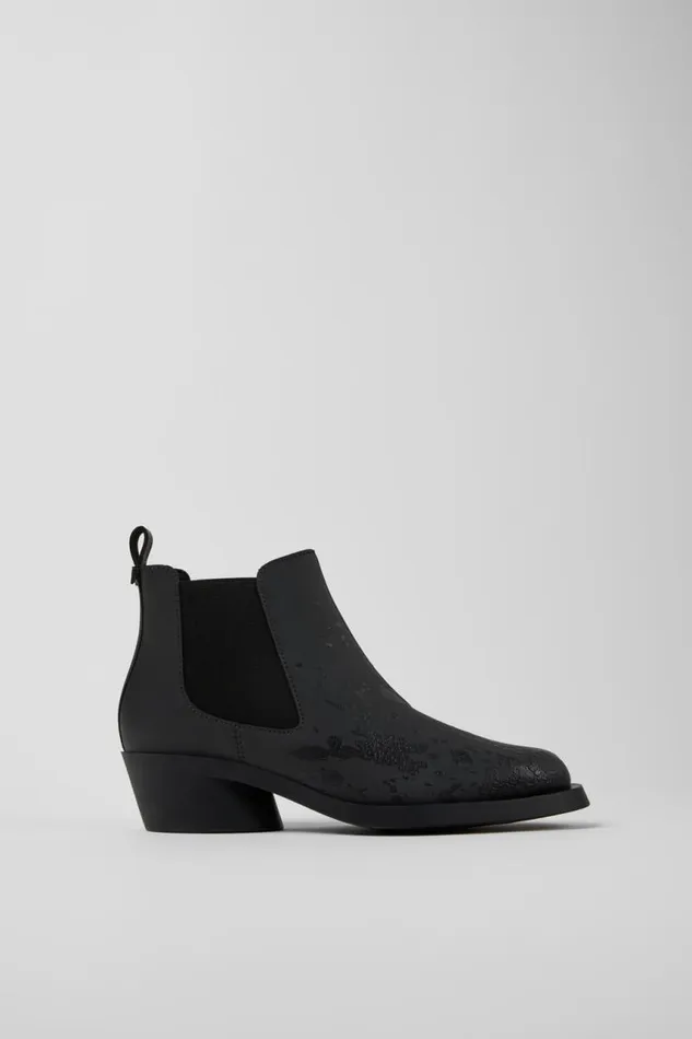 Ankle Boots Women Camper Bonnie Gray And Black Leather Ankle Boots Ankle Boots Women Camper Bonnie Gray And Black Leather Ankle Boots