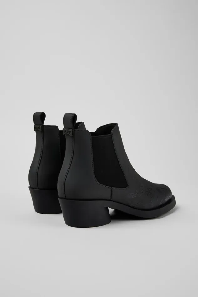 Ankle Boots Women Camper Bonnie Gray And Black Leather Ankle Boots Ankle Boots Women Camper Bonnie Gray And Black Leather Ankle Boots