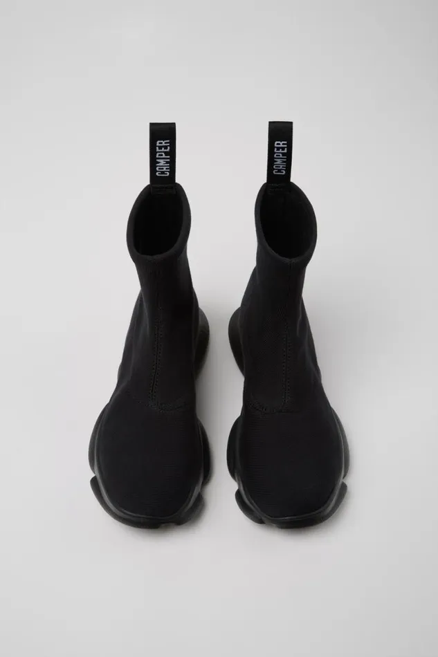Ankle Boots Women Camper Karst Black TENCEL Lyocell Mid Boots