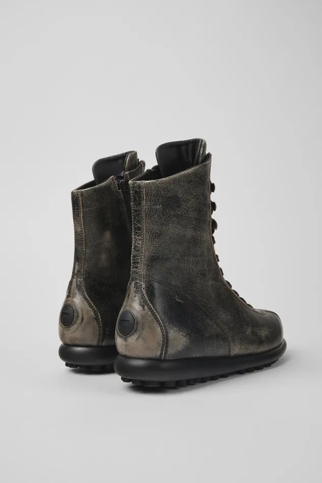 Ankle Boots Women Camper Pelotas Bicolor Leather Boots