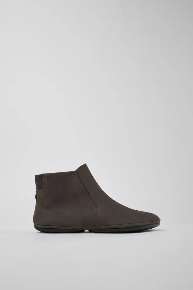Ankle Boots Women Camper Right Gray Nubuck Ankle Boots