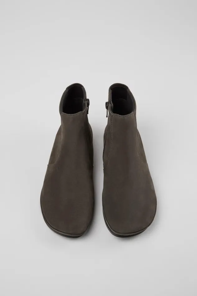 Ankle Boots Women Camper Right Gray Nubuck Ankle Boots