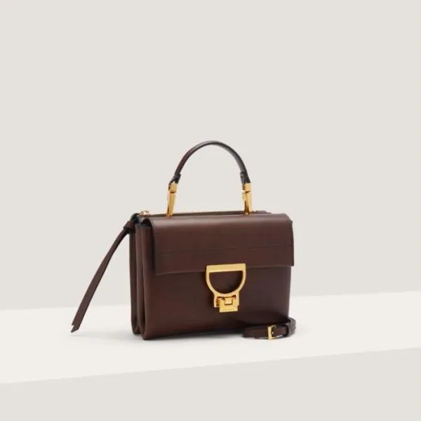 Arlettis Vintage Small Fondant Brown Women Coccinelle Top Handle Bag Arlettis Vintage Small Fondant Brown Women Coccinelle Top Handle Bag
