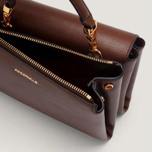 Arlettis Vintage Small Fondant Brown Women Coccinelle Top Handle Bag Arlettis Vintage Small Fondant Brown Women Coccinelle Top Handle Bag