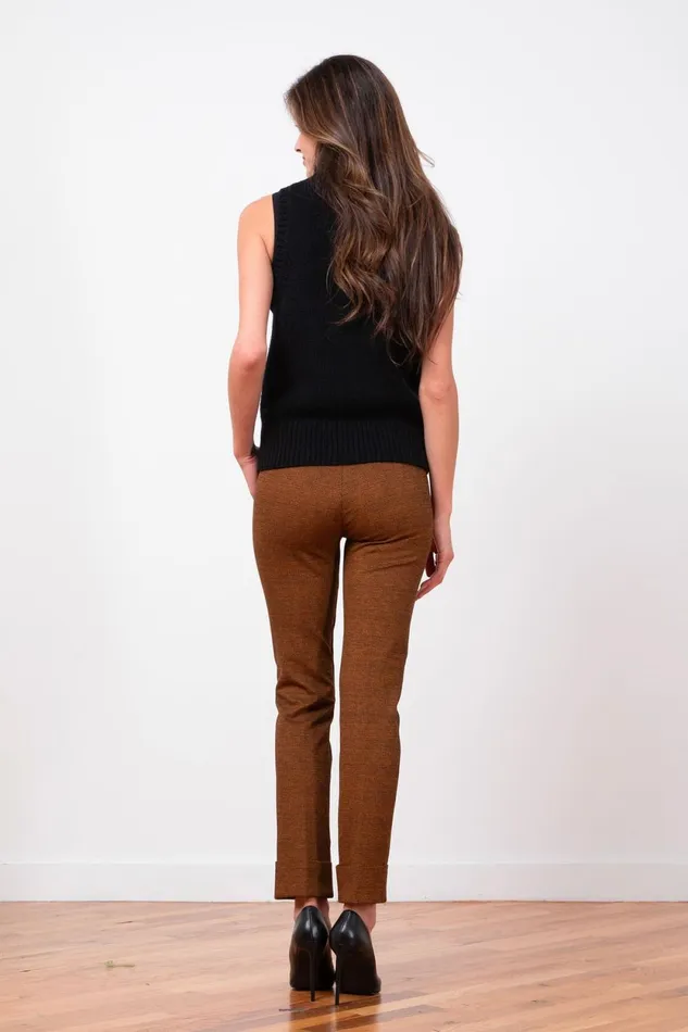 Avenue Montaigne BEN Grid Plaid Women Pants