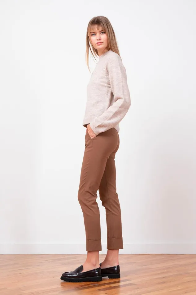 Avenue Montaigne BEN Signature Cognac Women Pants