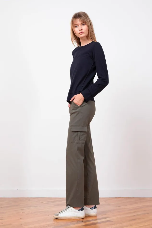 Avenue Montaigne KOOL Signature Olive Green Women Pants