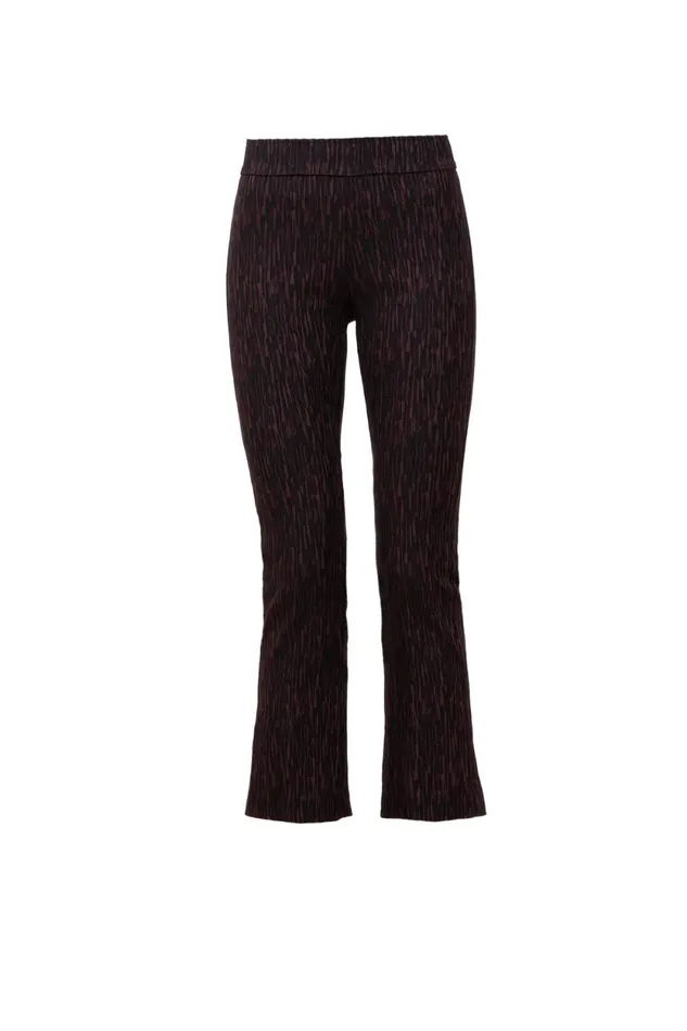 Avenue Montaigne LEO Abstract Brown Women Pants