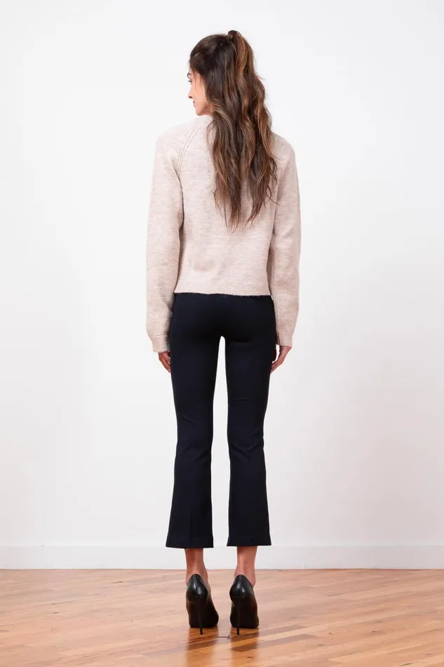 Avenue Montaigne LEO Flannel Navy Women Pants