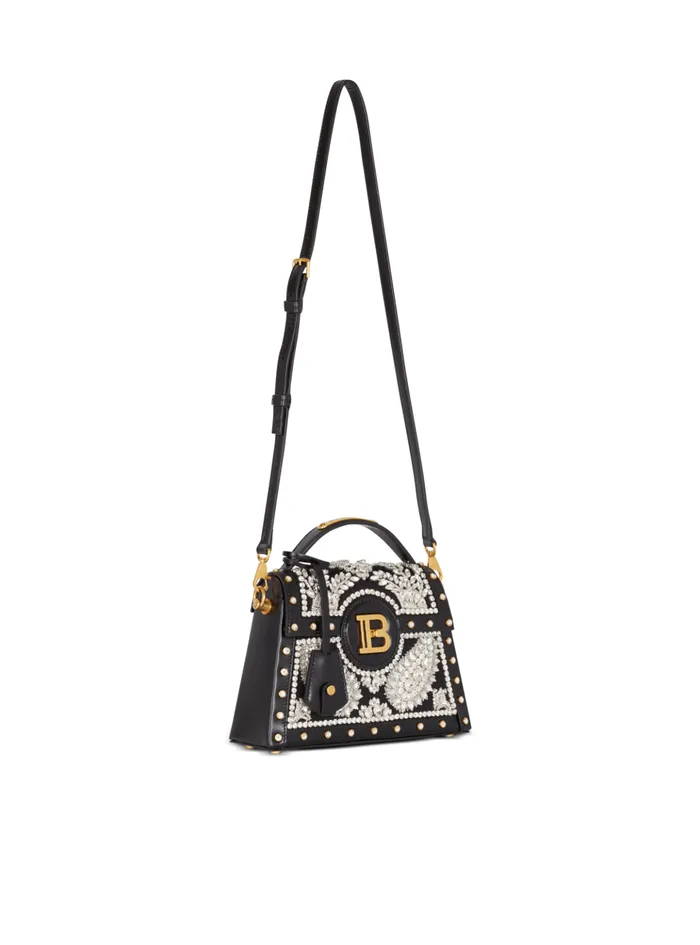 BBuzz Dynasty Bag In Embroidered Satin Black Women Balmain Handbags