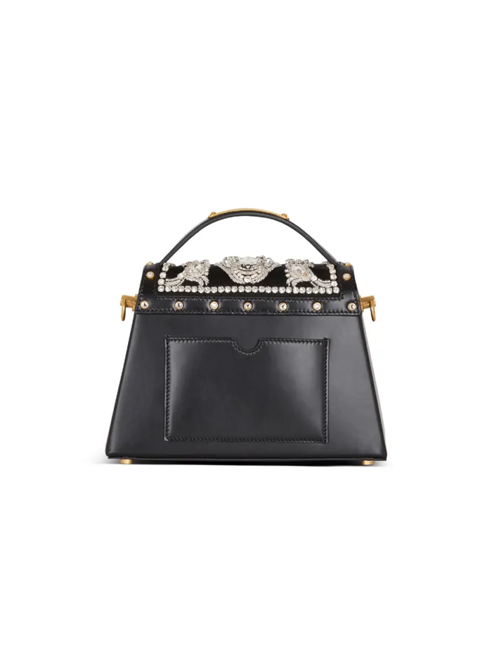 BBuzz Dynasty Bag In Embroidered Satin Black Women Balmain Handbags